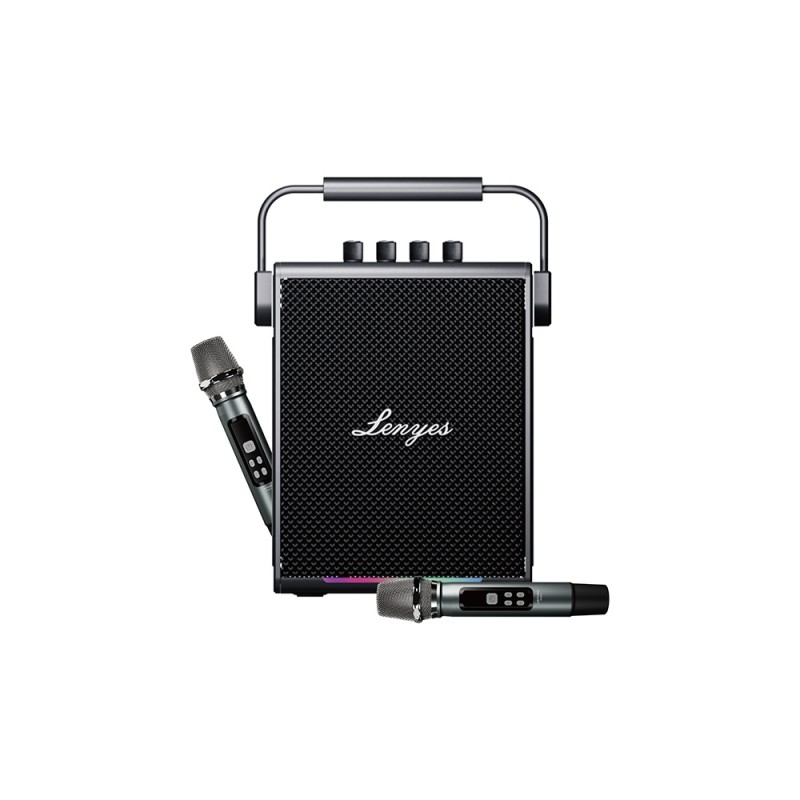 Bal-z Lenyes Titan 1 Serisi RGB Işıklı Çift Mikrofonlu Bluetooth Speaker Hoparlör v5.3 5000mAh