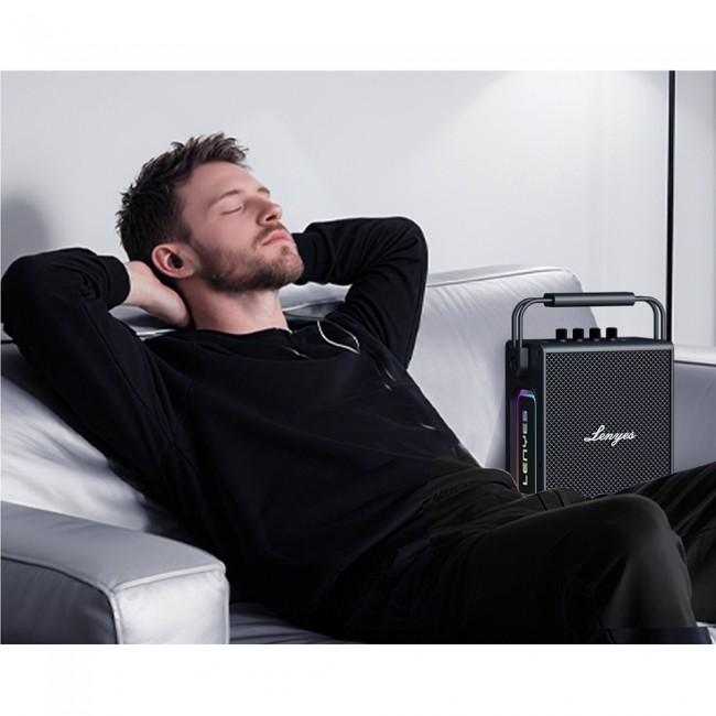Lenyes Titan 1 Serisi RGB Işıklı Çift Mikrofonlu Bluetooth Speaker Hoparlör v5.3 5000mAh Lenyes Titan 1 Serisi RGB Işıklı Çift Mikrofonlu Bluetooth Speaker Hoparlör v5.3 5000mAh