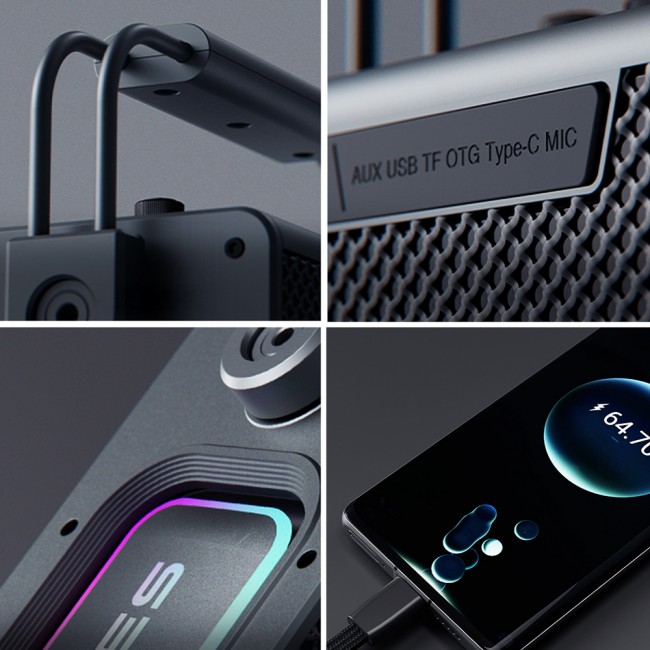 Lenyes Titan 2 Serisi RGB Işıklı Çİft Mikrofonlu Taşınabilir TWS Bluetooth Speaker Hoparlör v5.3 5000mAh Lenyes Titan 2 Serisi RGB Işıklı Çİft Mikrofonlu Taşınabilir TWS Bluetooth Speaker Hoparlör v5.3 5000mAh
