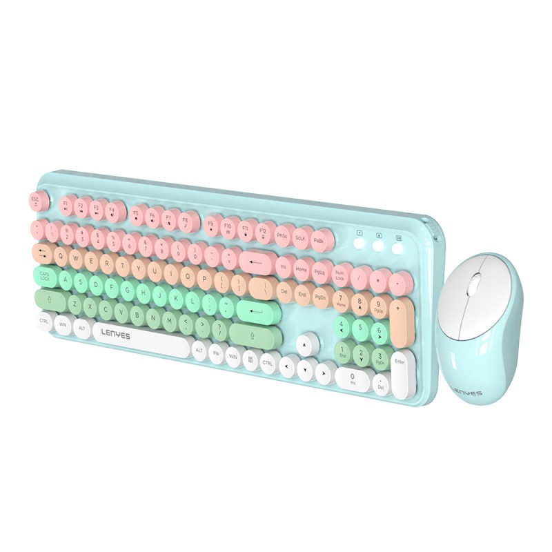 Bal-z Lenyes WK103 Mekanik 2in1 2.4G Kablosuz Klavye ve 1600 DPI Mouse Seti