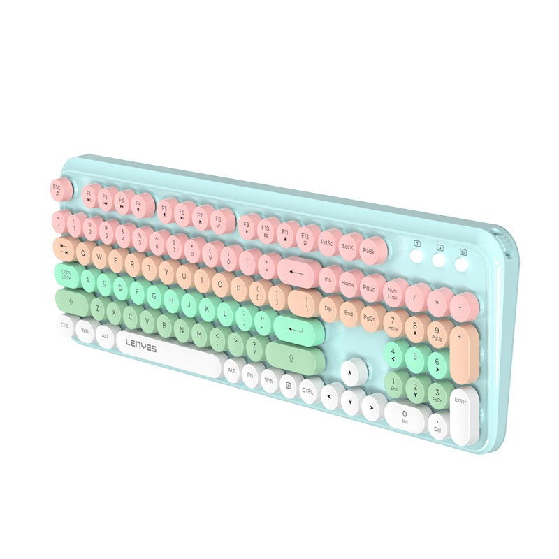 Bal-z Lenyes WK103 Mekanik 2in1 2.4G Kablosuz Klavye ve 1600 DPI Mouse Seti