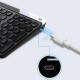 Lenyes WK106 Sessiz Tuş Tasarımlı Entegre Stand Bölmeli Çift Bluetooth Bağlantılı 2.4G Kablosuz Klavye Lenyes WK106 Sessiz Tuş Tasarımlı Entegre Stand Bölmeli Çift Bluetooth Bağlantılı 2.4G Kablosuz Klavye