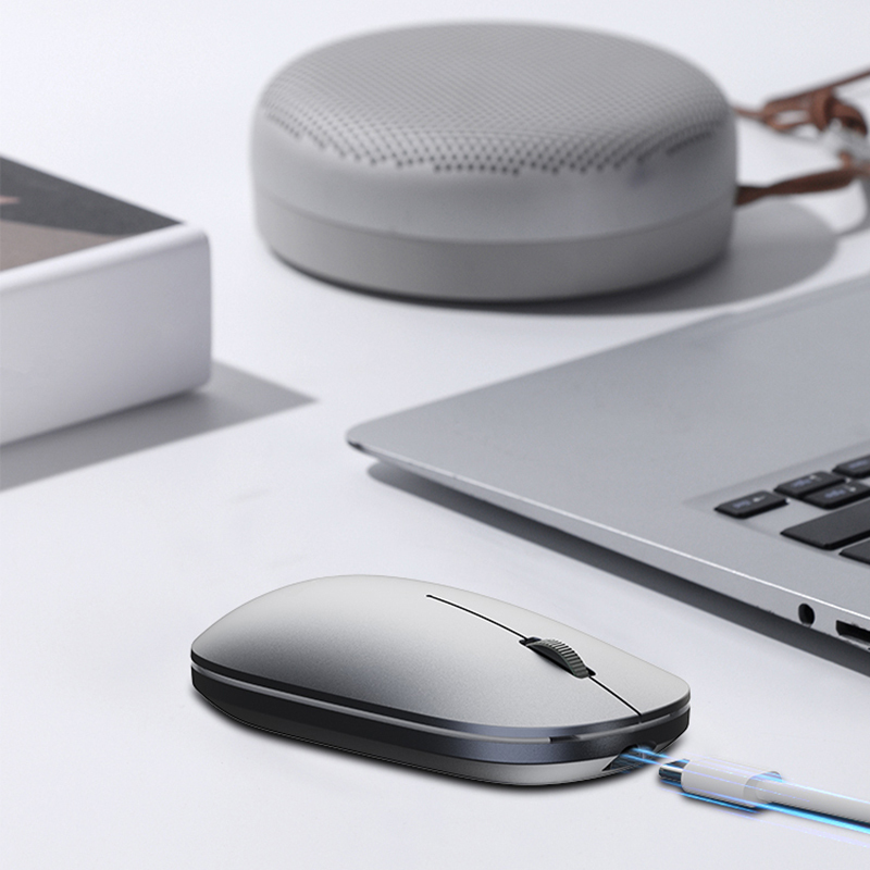 Bal-z Lenyes WS103 Sessiz Buton Tasarımlı Ergonomik Çift Bluetooth Bağlantılı 2.4G Kablosuz Mouse 1200 DPI