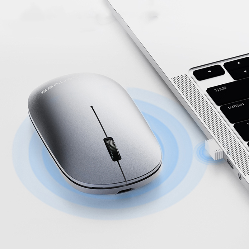 Bal-z Lenyes WS103 Sessiz Buton Tasarımlı Ergonomik Çift Bluetooth Bağlantılı 2.4G Kablosuz Mouse 1200 DPI