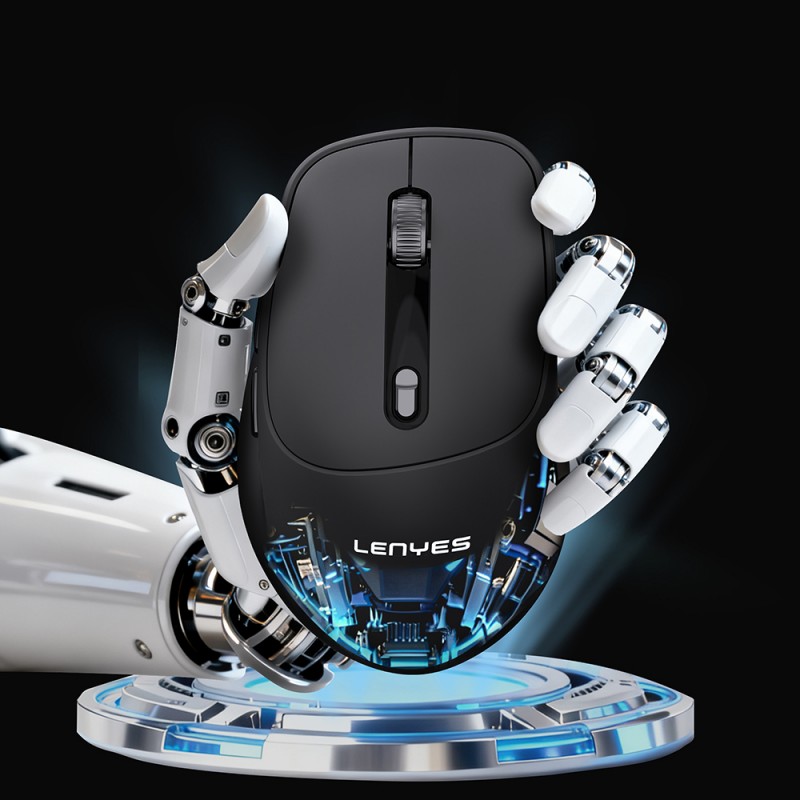 Bal-z Lenyes WS105 Sessiz Buton Tasarımlı Ergonomik Çift Bluetooth Bağlantılı 2.4G Kablosuz Mouse 1600 DPI