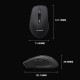 Bal-z Lenyes WS105 Sessiz Buton Tasarımlı Ergonomik Çift Bluetooth Bağlantılı 2.4G Kablosuz Mouse 1600 DPI