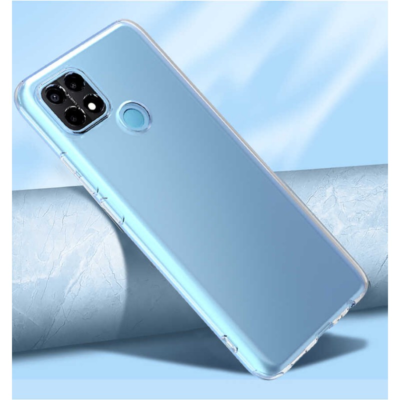 Bal-z Oppo A15 Kılıf  Kamera Korumalı Süper Silikon Kapak