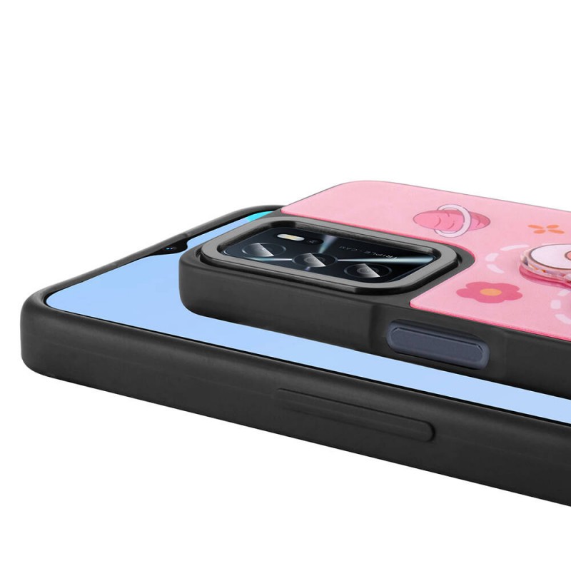 Bal-z Oppo A16 Case Shining Embossed  Amas Silicone Cover with Iconic Figure