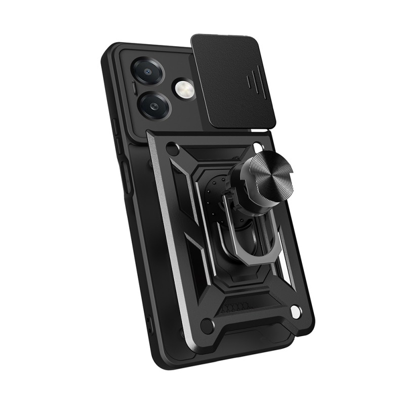 Bal-z Oppo A3 Kılıf Magnetik Standlı Kamera Korumalı  Sürgülü Vega Kapak