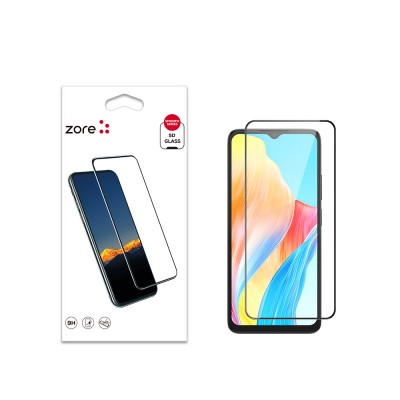 Bal-z Oppo A38  Kenarları Kırılmaya Dayanıklı Cam Ekran Koruyucu