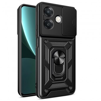 Oppo A3x 4G Kılıf Magnetik Standlı Kamera Korumalı Zore Sürgülü Vega Kapak Oppo A3x 4G Kılıf Magnetik Standlı Kamera Korumalı Zore Sürgülü Vega Kapak