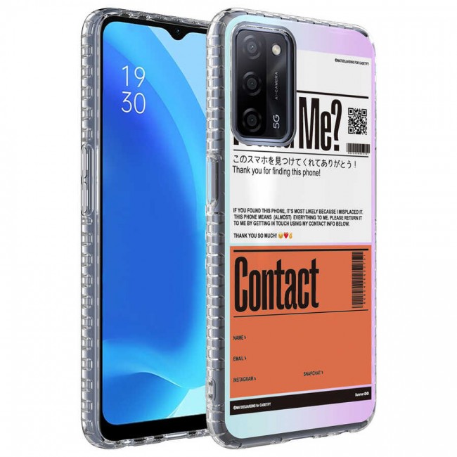 Oppo A54 4G Kılıf Airbag Kenarlı Renkli Desenli Silikon Zore Elegans Kapak Oppo A54 4G Kılıf Airbag Kenarlı Renkli Desenli Silikon Zore Elegans Kapak