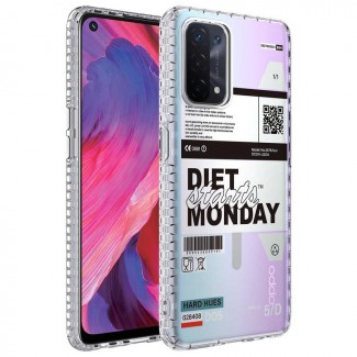 Oppo A74 4G Kılıf Airbag Kenarlı Renkli Desenli Silikon Zore Elegans Kapak Oppo A74 4G Kılıf Airbag Kenarlı Renkli Desenli Silikon Zore Elegans Kapak