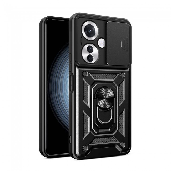 Oppo Reno 11F 5G Kılıf Magnetik Standlı Kamera Korumalı Zore Sürgülü Vega Kapak Oppo Reno 11F 5G Kılıf Magnetik Standlı Kamera Korumalı Zore Sürgülü Vega Kapak