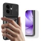 Oppo Reno 13F 5G Kılıf Magnetik Standlı Kamera Korumalı Zore Sürgülü Vega Kapak