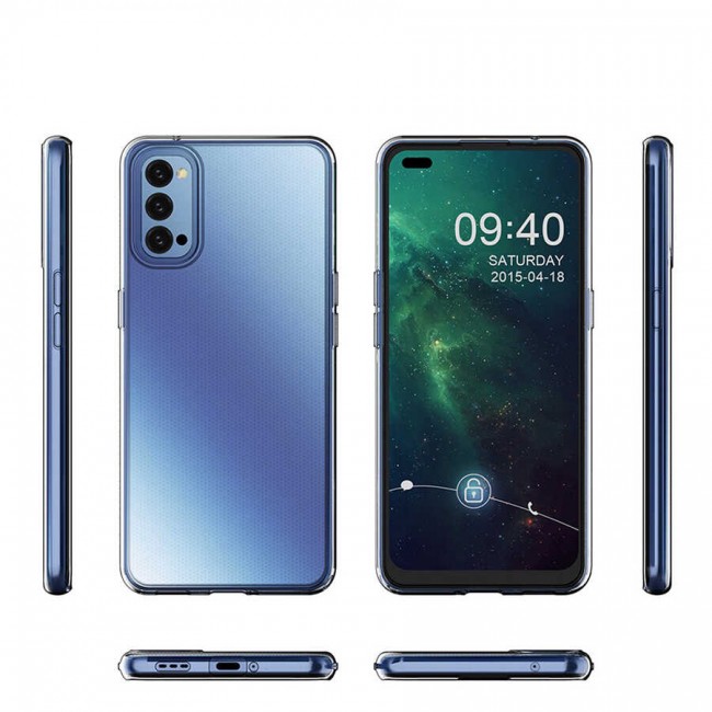 Oppo Reno 4 Kılıf Zore Süper Silikon Kapak