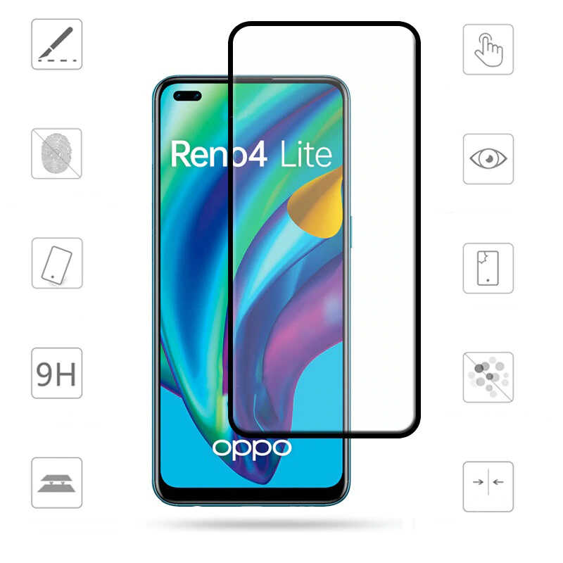 Bal-z Oppo Reno 4 Lite Davin 5D Cam Ekran Koruyucu