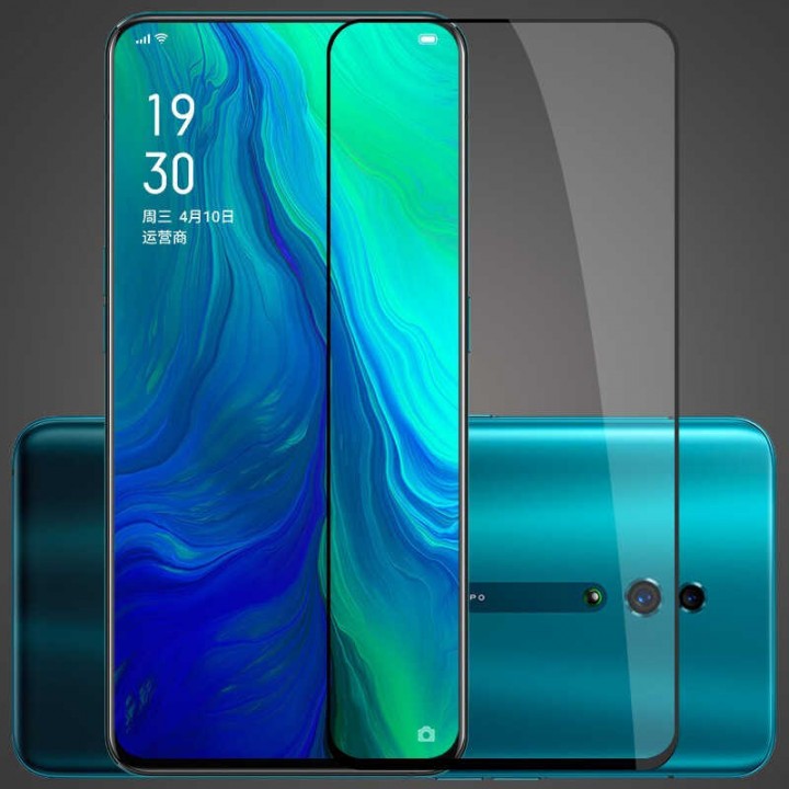 Oppo Reno Zore Kenarları Kırılmaya Dayanıklı Cam Ekran Koruyucu