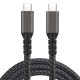 Qgeem 2.Jenerasyon Type-C to Type-C USB3.2 PD Data Kablosu 100W 20Gbps 4K@60Hz 0.2 Metre Qgeem 2.Jenerasyon Type-C to Type-C USB3.2 PD Data Kablosu 100W 20Gbps 4K@60Hz 0.2 Metre