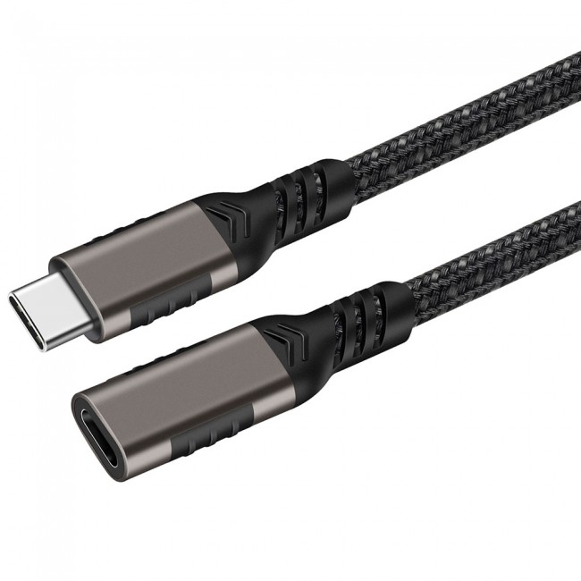 Qgeem Extension USB3.2 Type-C PD Uzatma Kablosu 100W 20Gbps 4K@60Hz 1.5 Metre Qgeem Extension USB3.2 Type-C PD Uzatma Kablosu 100W 20Gbps 4K@60Hz 1.5 Metre