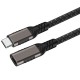 Qgeem Extension USB3.2 Type-C PD Uzatma Kablosu 100W 20Gbps 4K@60Hz 1.5 Metre Qgeem Extension USB3.2 Type-C PD Uzatma Kablosu 100W 20Gbps 4K@60Hz 1.5 Metre