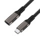 Qgeem Extension USB3.2 Type-C PD Uzatma Kablosu 100W 20Gbps 4K@60Hz 1.5 Metre Qgeem Extension USB3.2 Type-C PD Uzatma Kablosu 100W 20Gbps 4K@60Hz 1.5 Metre