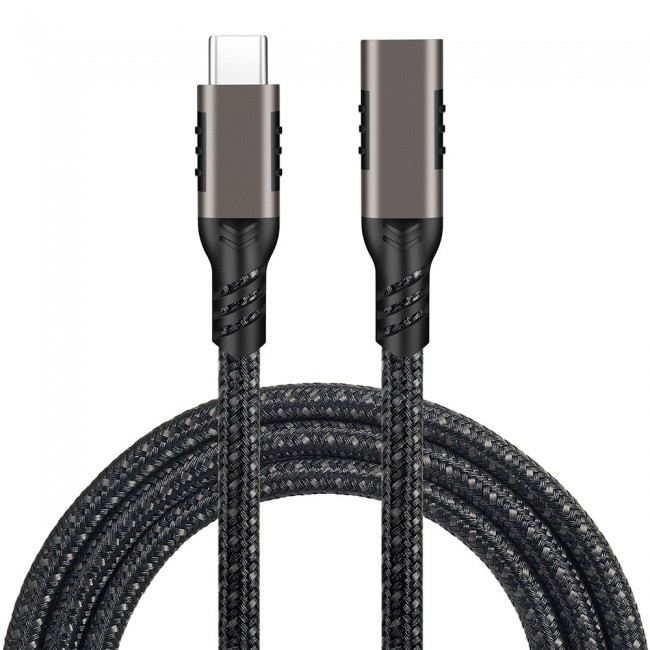 Qgeem Extension USB3.2 Type-C PD Uzatma Kablosu 100W 20Gbps 4K@60Hz 2 Metre Qgeem Extension USB3.2 Type-C PD Uzatma Kablosu 100W 20Gbps 4K@60Hz 2 Metre