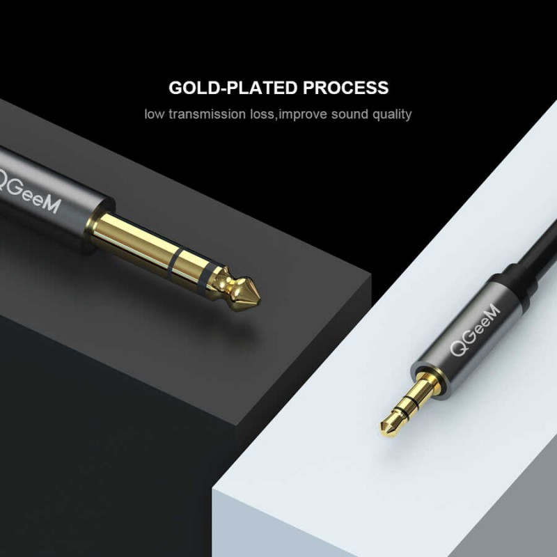 Bal-z Qgeem QG-AU02 3.5mm To 6.35mm Aux Audio Kablo 3M