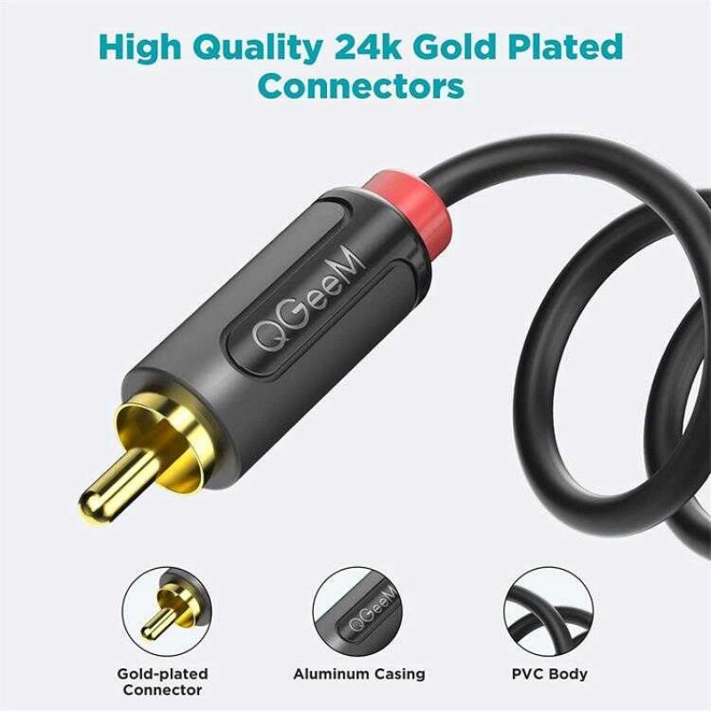 Bal-z Qgeem QG-AU11 RCA Aux Audio Kablo 3.05M