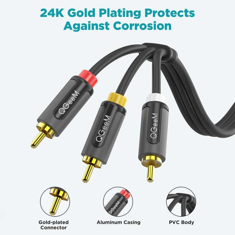 Bal-z Qgeem QG-AU13 RCA Aux Audio Kablo 1.83M