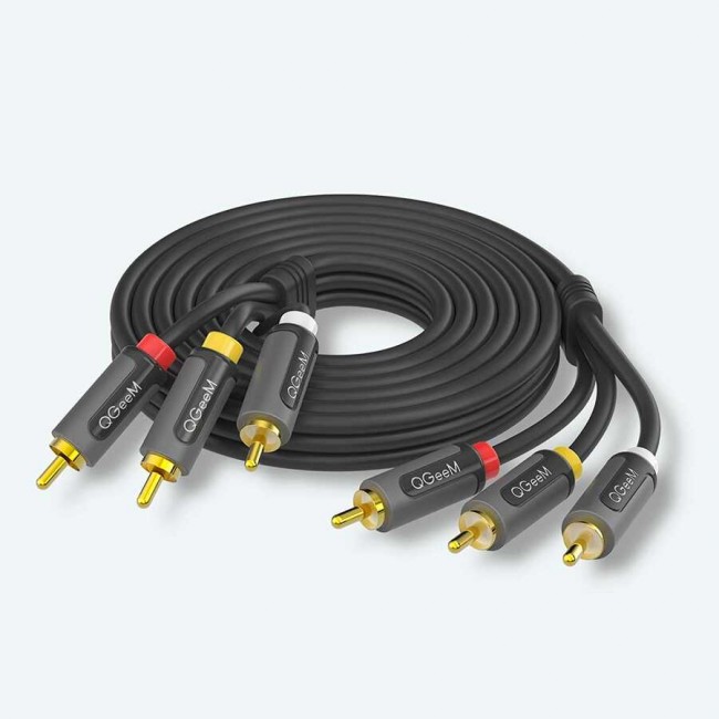 Qgeem QG-AU13 RCA Aux Audio Kablo 1.83M Qgeem QG-AU13 RCA Aux Audio Kablo 1.83M