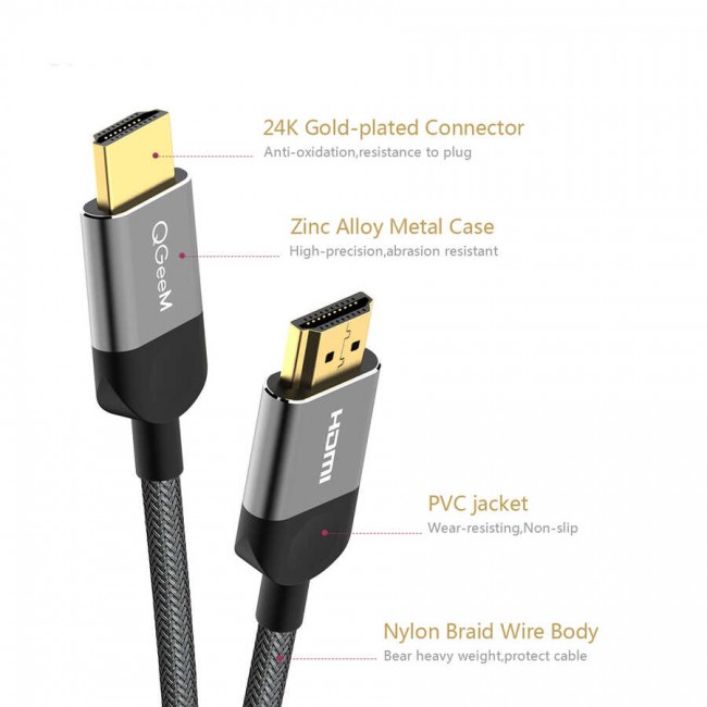 Qgeem QG-AV14 HDMI Kablo 1.5M Qgeem QG-AV14 HDMI Kablo 1.5M