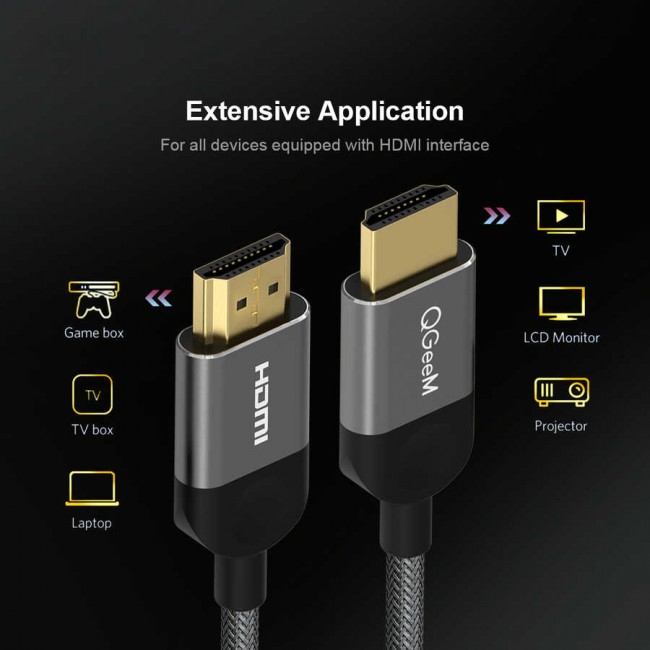 Qgeem QG-AV14 HDMI Kablo 1M Qgeem QG-AV14 HDMI Kablo 1M