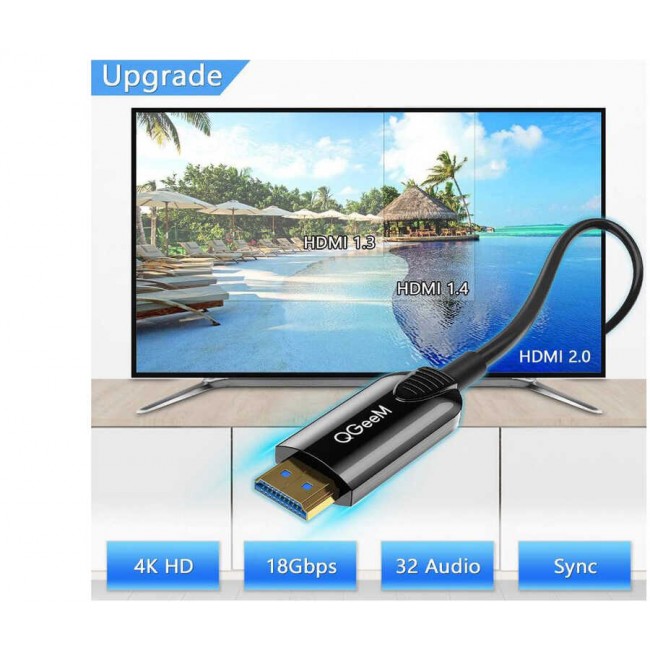 Qgeem QG-AV15 HDMI Kablo 10M Qgeem QG-AV15 HDMI Kablo 10M