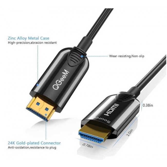Qgeem QG-AV15 HDMI Kablo 10M Qgeem QG-AV15 HDMI Kablo 10M