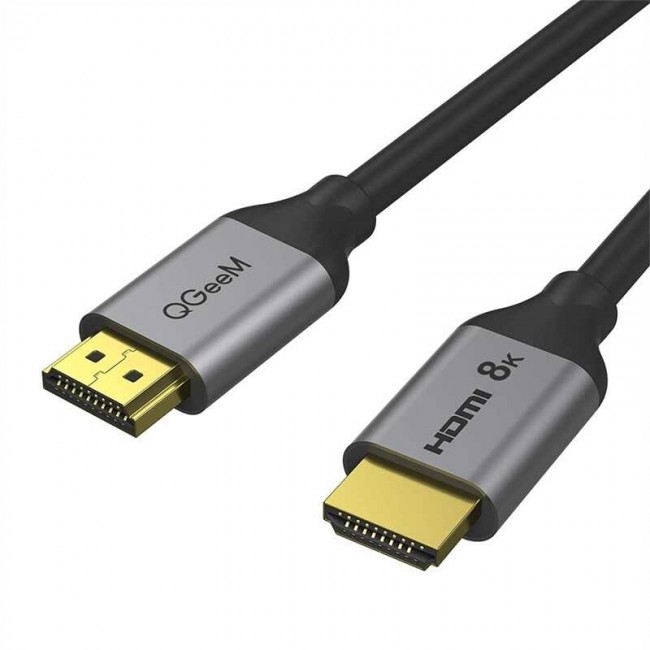 Qgeem QG-AV17 Görüntü ve Ses Aktarıcı HDMI Kablo 2.1 Versiyon 8K HD Kalite 48Gbps 0.91 metre Qgeem QG-AV17 Görüntü ve Ses Aktarıcı HDMI Kablo 2.1 Versiyon 8K HD Kalite 48Gbps 0.91 metre