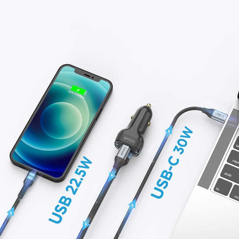 Bal-z Qgeem QG-CHAP03 Usb - PD 52.5W Araç Şarj Aleti
