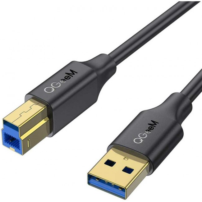 Qgeem QG-CVQ20 Usb Type-A To Usb Type-B Kablo 0.91M Qgeem QG-CVQ20 Usb Type-A To Usb Type-B Kablo 0.91M