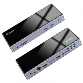 Qgeem QG-D6902 All in One Çoğaltıcı Type-C Hub Docking Station 4K-5K Displayport HDMI Destekli Qgeem QG-D6902 All in One Çoğaltıcı Type-C Hub Docking Station 4K-5K Displayport HDMI Destekli