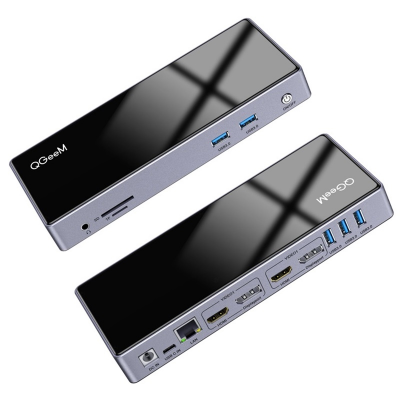 Bal-z Qgeem QG-D6902 All in One Çoğaltıcı Type-C Hub Docking Station 4K-5K Displayport HDMI Destekli