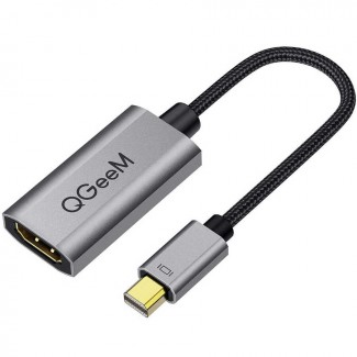Qgeem QG-HD09 Mini Display Port To HDMI To Dönüştürücü Qgeem QG-HD09 Mini Display Port To HDMI To Dönüştürücü