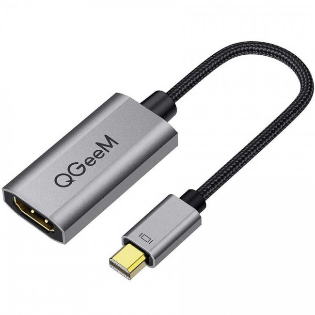 Qgeem QG-HD09 Mini Display Port To HDMI To Dönüştürücü Qgeem QG-HD09 Mini Display Port To HDMI To Dönüştürücü