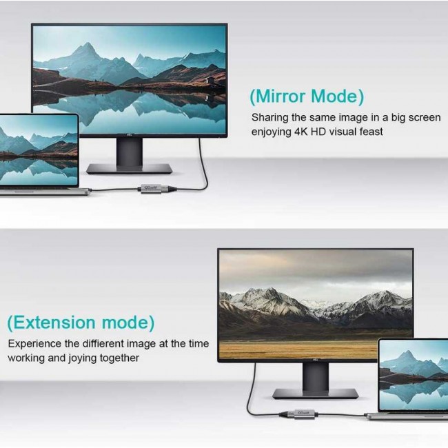 Qgeem QG-HD09 Mini Display Port To HDMI To Dönüştürücü Qgeem QG-HD09 Mini Display Port To HDMI To Dönüştürücü