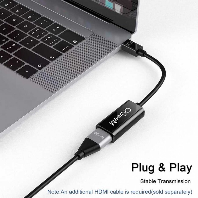 Qgeem QG-HD10 Mini Display Port To HDMI To Dönüştürücü Qgeem QG-HD10 Mini Display Port To HDMI To Dönüştürücü