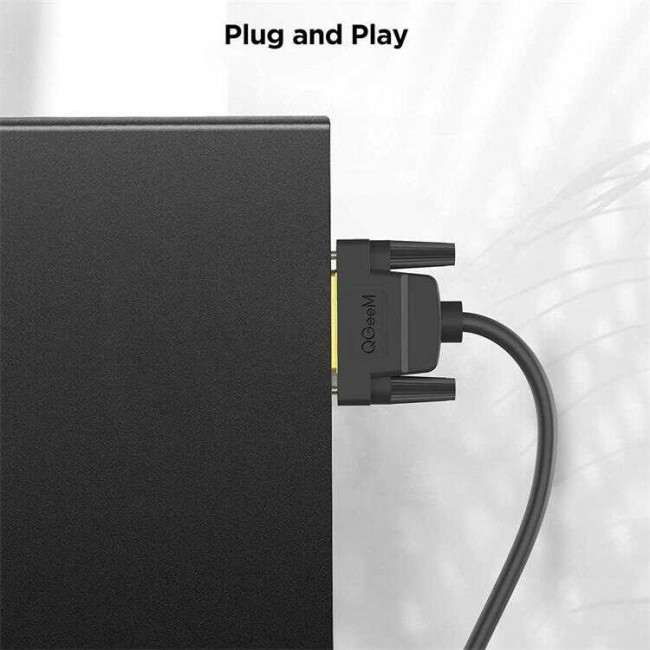 Qgeem QG-HD15 DVI Kablo 1.83M Qgeem QG-HD15 DVI Kablo 1.83M
