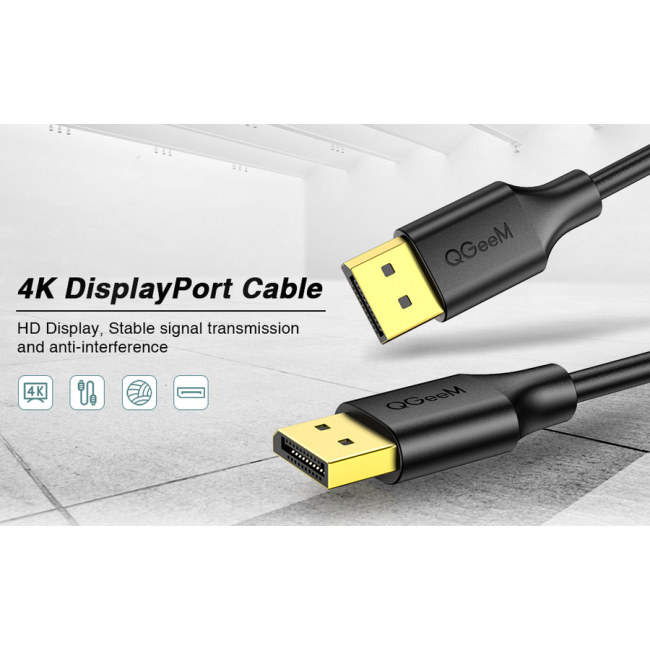Qgeem QG-HD16 Display Port Kablo 0.91M