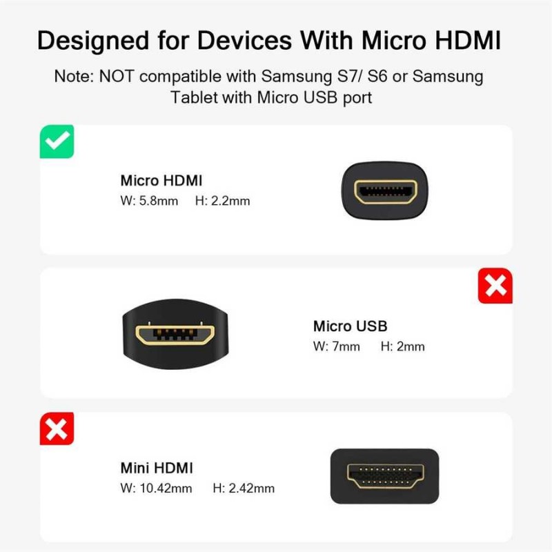 Bal-z Qgeem QG-HD21 Micro HDMI Kablo
