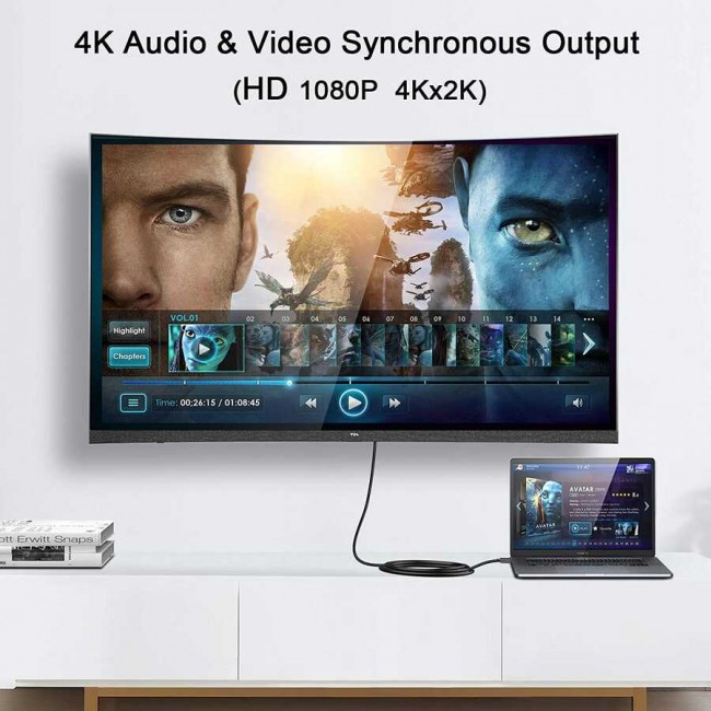 Qgeem QG-HD23 Mini Display Port To HDMI Kablo Qgeem QG-HD23 Mini Display Port To HDMI Kablo