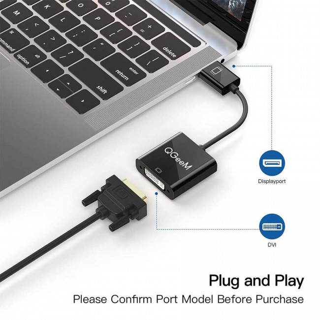 Qgeem QG-HD24 DVI To Display Port Dönüştürücü Qgeem QG-HD24 DVI To Display Port Dönüştürücü