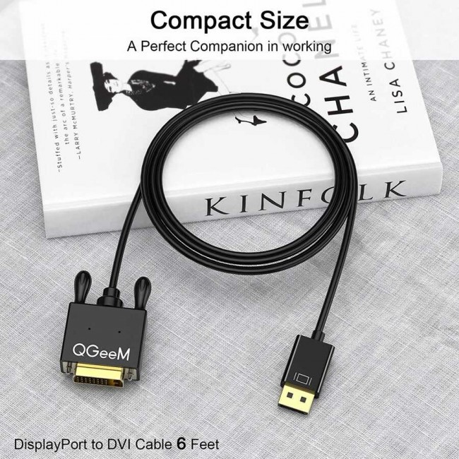 Qgeem QG-HD28 DVI To Display Port Kablo Qgeem QG-HD28 DVI To Display Port Kablo
